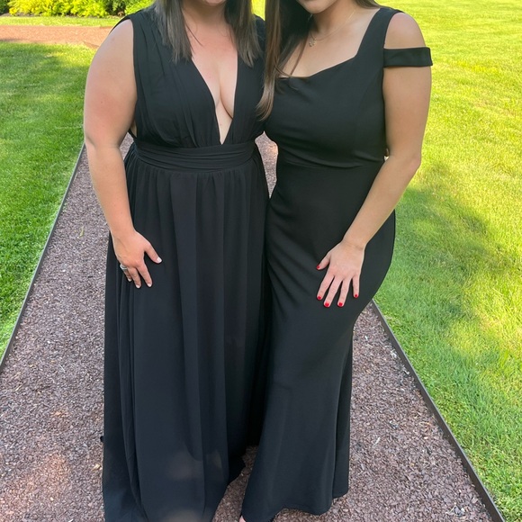 Lulus Make an Entrance Black One-Shoulder Mermaid Maxi Dress - Picture 3 of 3